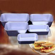 DUFUSTORE 1pcs 0.7L Rectangle Aluminum Box Loaf Tin for Home Bread Cake Baking Bakeware N2