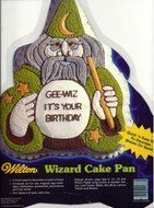 Wilton Wizard Sorceror Cake Pan (2105-2633, 1984) Harry Potter Dumbledore N2