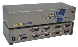QVS 400MHz 8 Port VGA Video Splitter/Distribution Amplifier