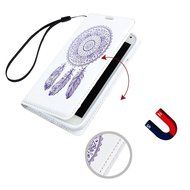 Galaxy S5 Case, YOKIRIN Printed Dream Catcher &amp; Campanula Design [Wrist Strap] Flip Folio... N2
