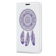 Galaxy S5 Case, YOKIRIN Printed Dream Catcher &amp; Campanula Design [Wrist Strap] Flip Folio... N3