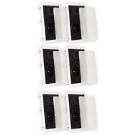 Theater Solutions TSS8W In Wall 8&quot; Speakers Surround Sound Home Theater Deluxe 3 Pair Pack 3TSS8W