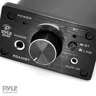 Pyle PDA35BT 100 Watt Mini Bluetooth Power Digital Class D Amplifier &amp; Headphone Amplifier with Two Aux Inputs... N4