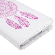 Galaxy S5 Case, YOKIRIN Printed Dream Catcher &amp; Campanula Design [Wrist Strap] Flip Folio... N6