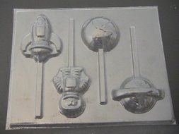 Space Chocolate Candy Lollipop Mold N2