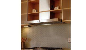 Faber Stilo Designer STIL24SS 24" Chimney Wall Mount Chimney Range Hood With 600 CFM Internal Pro Blower Halogen... N4