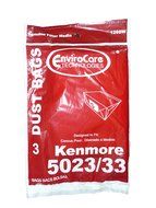 6 Kenmore Sears Allergy Vacuum Bag, Canister Vacuum Cleaners, 5023-5033 Bag Changed to Kenmore Type E for Manufacture... N2