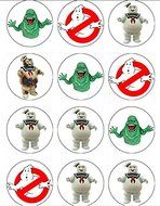 12 Edible GHOSTBUSTERS Cupcake toppers, Ghostbusters birthday, ghostbusters party