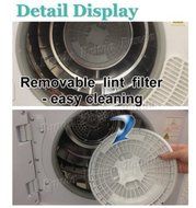 Panda Portable Compact Cloths Dryer Apartment Size 110v stainless Steel Drum See Through Window8.8lbs Capacity... N5