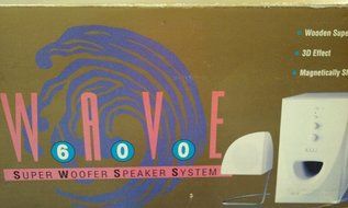 WAVE 600 SUPER WOOFER SPEAKER SYSTEM 3 PIECE