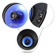 Pyle Home PIC8E 300 Watt High-End 8-Inch Two-Way In-Ceiling Speaker System with Adjustable Treble Control (Pair) N11