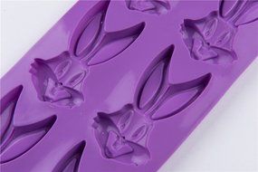 6 Cavity Silicone Rabbit Cake Pudding Jelly Chocolate Mold Handmade Soap Making Mould