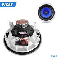 Pyle Home PIC8E 300 Watt High-End 8-Inch Two-Way In-Ceiling Speaker System with Adjustable Treble Control (Pair) N12