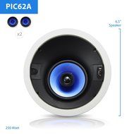 Pyle Home PIC8E 300 Watt High-End 8-Inch Two-Way In-Ceiling Speaker System with Adjustable Treble Control (Pair) N14