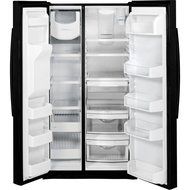 GE GSE25HGHBB 25.4 Cu. Ft. Black Side-By-Side Refrigerator - Energy Star