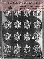 TINY TURTLES Animal Chocolate Candy Mold With &copy; Candy Making Instruction -Set of 3