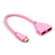 GBSELL HDMI 1 to 2 Split Double Signal Adapter Convert Cable for Video TV HDTV Pick