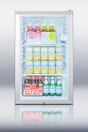 Summit SCR450L7HH 20" Commercially Listed Compact Refrigerator With 4.1 cu. ft. Capacity Glass Door Factory Installed... N2