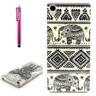 Xperia Z3 Case, Firefish [Shock Absorbent] [Slim Fit] [Anti Slip] Design Clear TPU Gel Silicone Soft Protective... N38