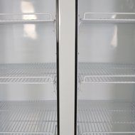 518L Glass Display Showcase Pull Doors 2-Door Commercial Refrigerator Beer Soda Cola Drinks Beverages Merchandiser... N2