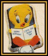 Wilton Tweety Bird and Book Cake Pan Mold (502-7687, 1978) ~ Retired Collectible