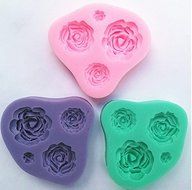 Brand new Mini 3D Silicone Resin Roses Chocolate Mould Cake Decoration Candy Soap Mold Baking Tool Craft Fondant... N7