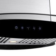 AKDY&reg; 36" Stainless Steel Island Mount Dual Side LED Touch Screen Display Range Hood Kitchen Cooking Vent w/ Baffle... N8