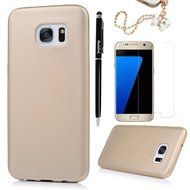Badalink Galaxy S7 Edge Case Soft TPU Rubber Skin Bumper Case Shockproof Flexible Easy Grip Smooth Touch Slip... N8
