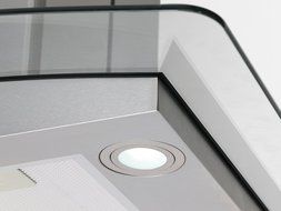 30" Stainless Steel Glass Island Mount Kitchen LCD Display Range Hood Stove Vent Carbon Filters Included WL-0063075+CF N6