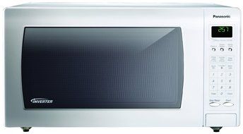Panasonic NN-H765WF White 1250W 1.6 Cu. Ft. Countertop Microwave with Inverter Technology N2