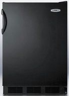 Summit Black Full Refrigerator Built In Refrigerator FF6BBI
