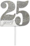 Lillian Rose CT552 25 25th Anniversary Cake Pick, 4-Inch by 3.5-Inch