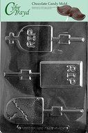 Cybrtrayd H119 Halloween Chocolate Candy Mold, Assorted Size Headstones