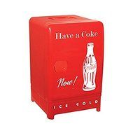 Personal Beverage Cooler Coca Cola Inspired 10-Can Retro Vending Fridge Beverage Cooler&nbsp;