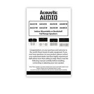 Acoustic Audio AA40CW Center Channel Speaker (White) N5