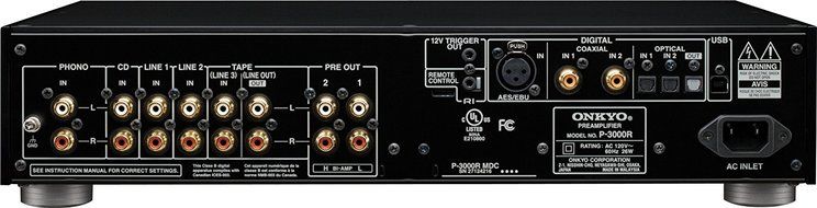 Onkyo P-3000R Reference Hi-Fi Preamplifier (Black)
