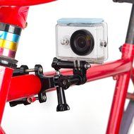 Gorilla Gear Action Camera Bike Kit - Includes Helmet Mount, Frame Mount, Extension, 3-way-pivot, Travel Bag -...