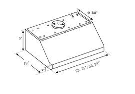 SokoAir SK-UD085 STAINLESS STEEL UNDER CABINET RANGE HOOD 36" N3