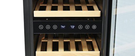 NewAir AWR-290DB Compact 29 Bottle Compressor Wine Cooler, Black/Stainless Steel