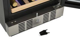 NewAir AWR-290DB Compact 29 Bottle Compressor Wine Cooler, Black/Stainless Steel N2