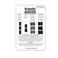 Acoustic Audio GX-400 Speakers, Amp and Cables DJ PA Karaoke 1200 Watts 2 Way GX-400-PK3 N8