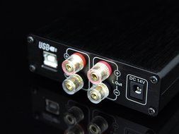 TP30-MK2 Digital Hi-Fi Power Stereo Subwoofer Amplifier 16bit/48kHz USB DAC Headphone Amp (Silver) N14