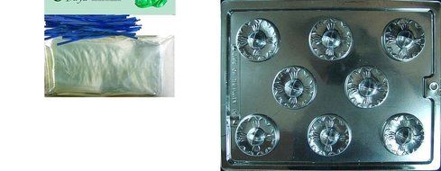 Cybrtrayd D099 Sombrero Chocolate Candy Mold with Exclusive Cybrtrayd Copyrighted Chocolate Molding Instructions