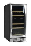 NewAir AWR-290DB Compact 29 Bottle Compressor Wine Cooler, Black/Stainless Steel N3