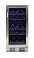 NewAir AWR-290DB Compact 29 Bottle Compressor Wine Cooler, Black/Stainless Steel N4