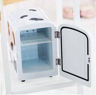 MINI ZZANG MINI-04 Compact Cosmetics Refrigerator Cooler/Warmer Portable Fridge 4Liter Cute [White]