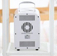 MINI ZZANG MINI-04 Compact Cosmetics Refrigerator Cooler/Warmer Portable Fridge 4Liter Cute [White] N2