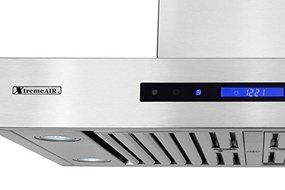 XtremeAir PX06-W30 Wall Mount Range Hood with 900 CFM Easy Clean Swing-able Baffle Filters, 30" N3