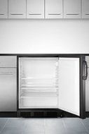 Summit FF7LBLBIADA: 32" high all-refrigerator for built-in use under ADA compliant counters, with front lo
