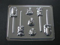 Star Wonders Wars Assorted Chocolate Candy Lollipop Mold